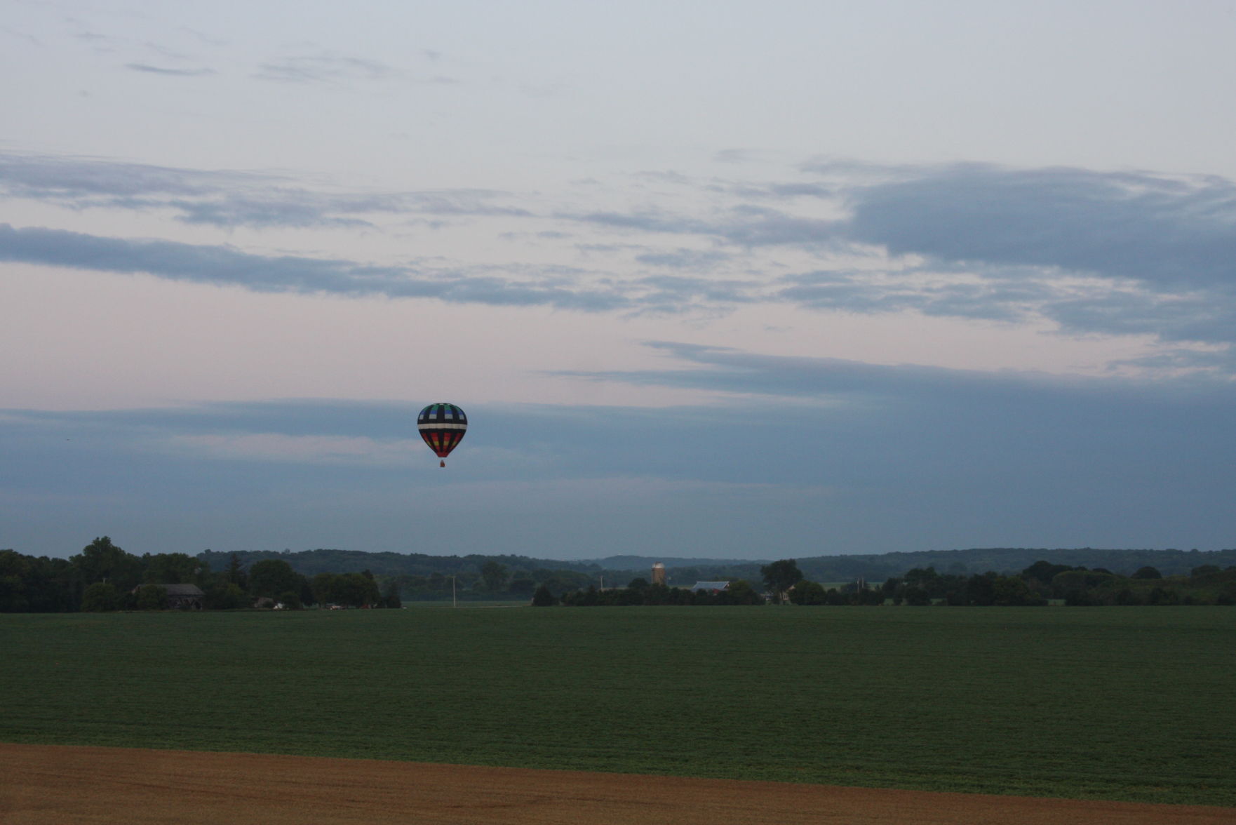 Over the open field